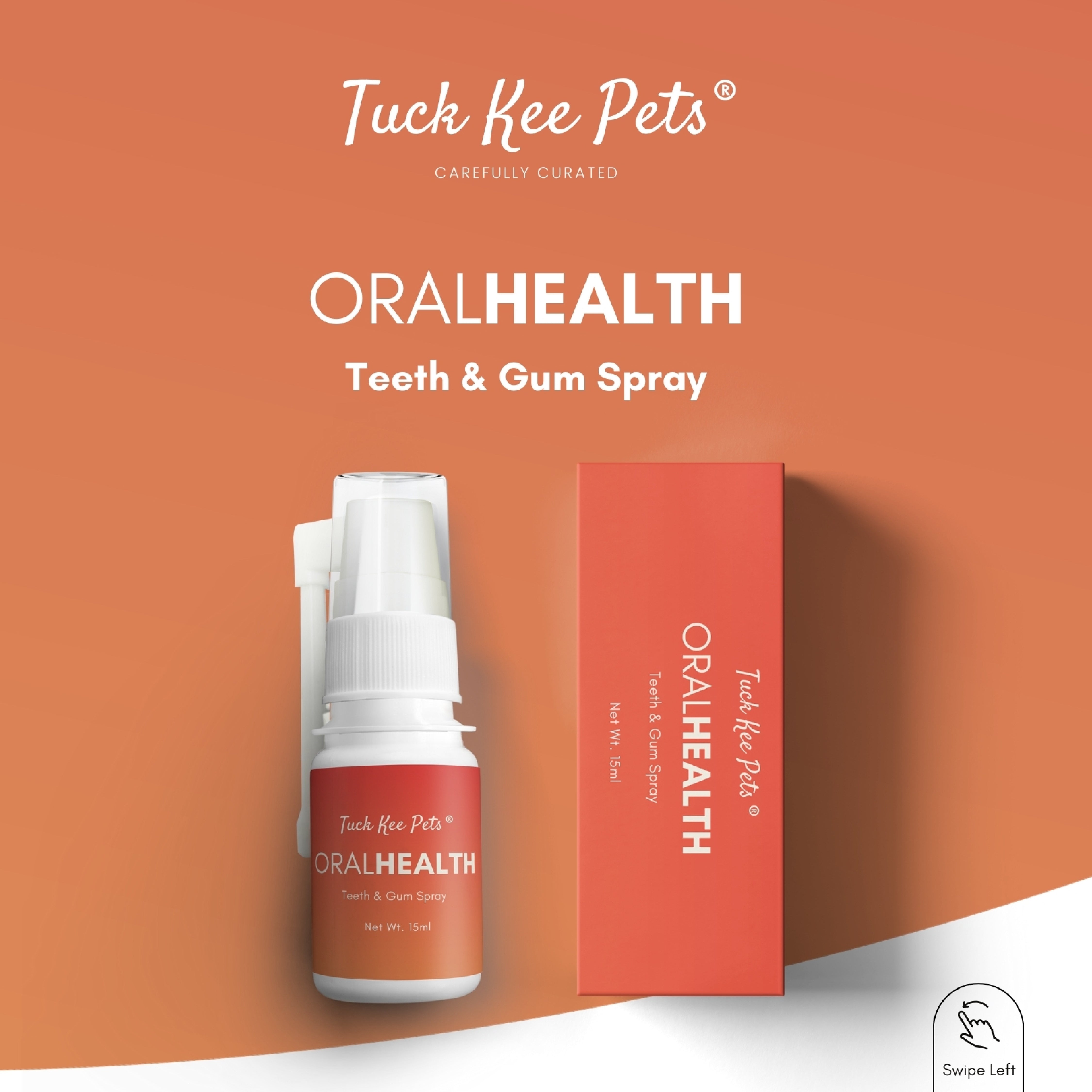 Tuck Kee Pets ORALHEALTH Teeth & Gum Spray 15ML