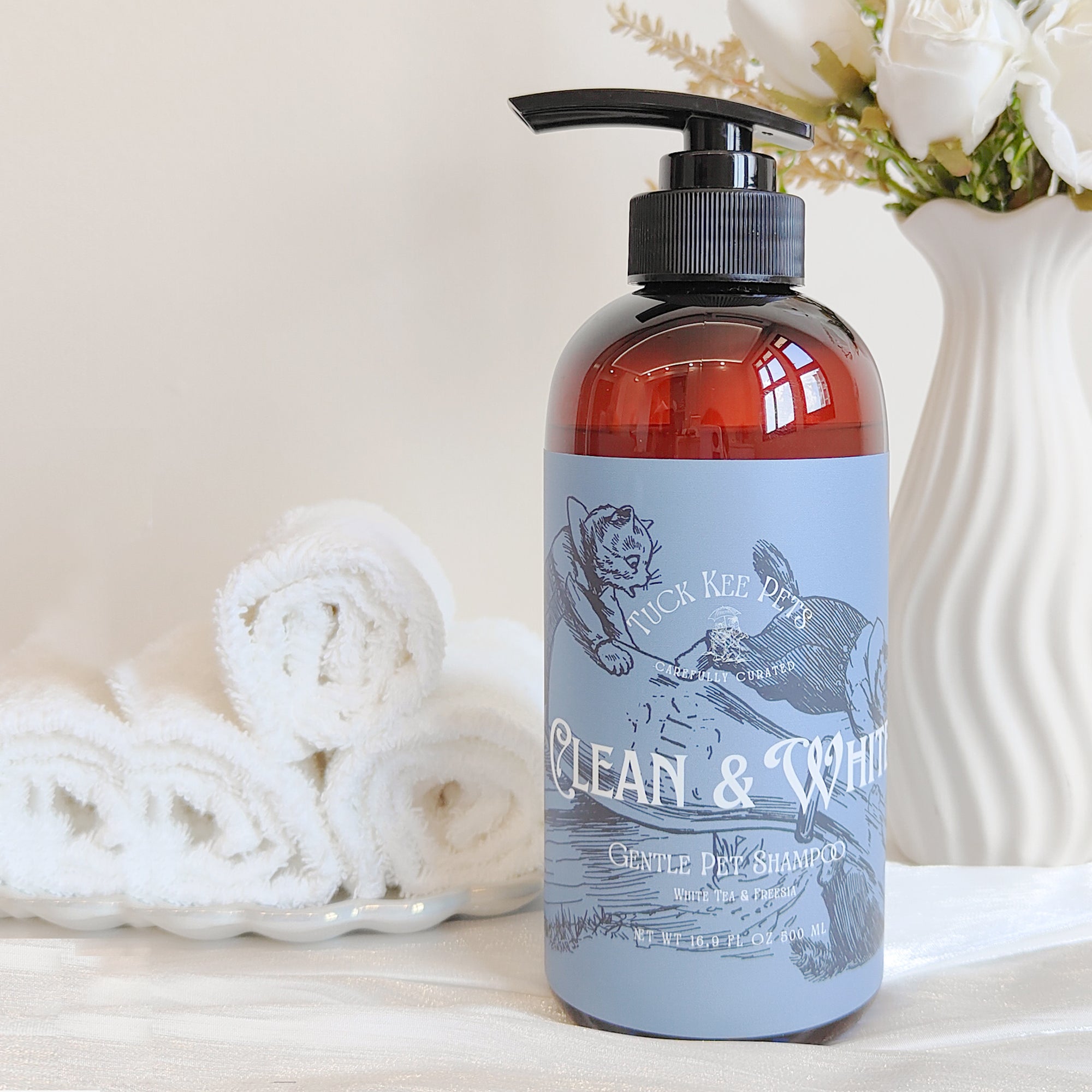 Tuck Kee Pets Clean & White Shampoo 500ml